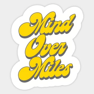 Mind Over Miles - Running Design Sticker